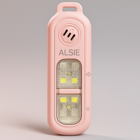 Alsie Alarm, Sleutelhanger met Led-verlichting– Roze