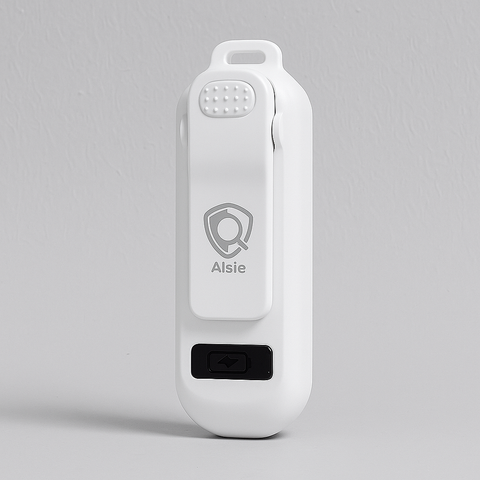 Alsie Alarm, Sleutelhanger met Led-verlichting Wit