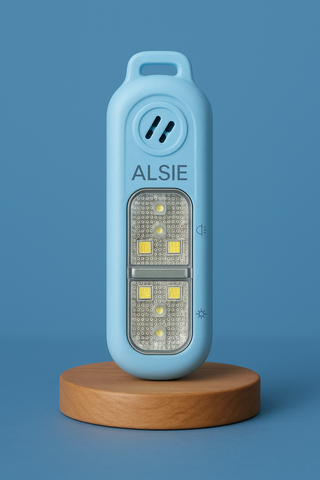 Alsie Alarm, Sleutelhanger met Led-verlichting– Blauw