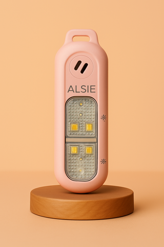 Alsie Alarm, Sleutelhanger met Led-verlichting– Roze