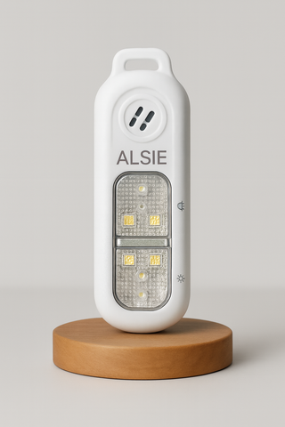Alsie Alarm, Sleutelhanger met Led-verlichting Wit